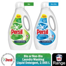 Persil XXXL Washing Liquid Detergent Bio or Non-Bio 95 Washes 2.565 L, 2 & 4 Pk