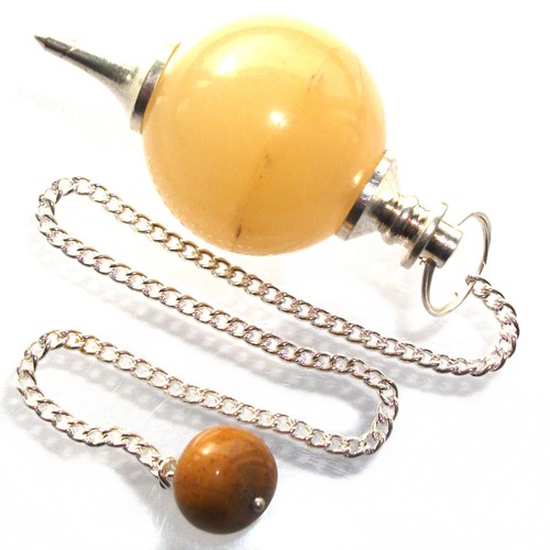 Golden quartz ball - ball, dowsing