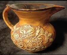 Simonsbath Exmoor Quantock Somerset Studio Pottery Jug Wild Rose 5" tall W