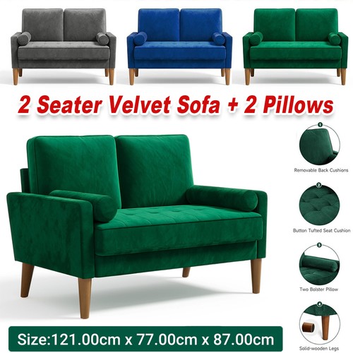 Seater velvet sofa - 2,
