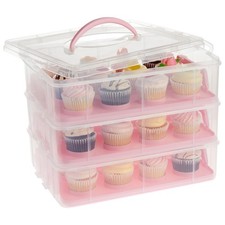 Juvale 3-Tier Cupcake Carrier