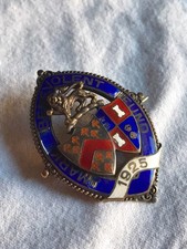 Masonic 1925 Mark Benevolent Fund Enamel Medal/Badge -Richard Spencer B'Ham 1924