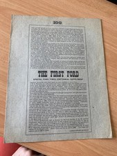 THE FIRST FORD - FORD