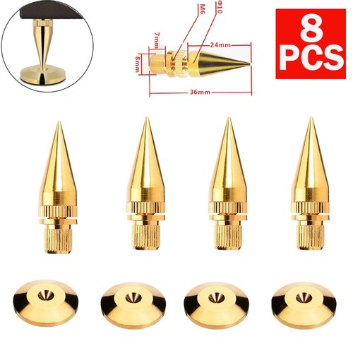 8pcs copper speaker spikes - 8pcs,
