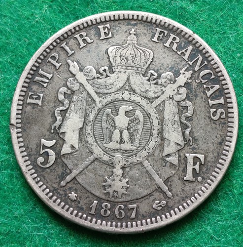 France francs 1867 a - 5,
