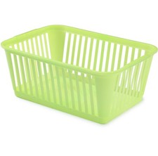 Plastic Handy Storage Basket Crate Fruit Office Kitchen Pharmacy Tidy Organiser
