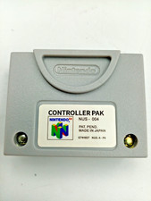official N64 Memory Card Nintendo 64  NUS-004  Brand New Battery Mem Pak Pack
