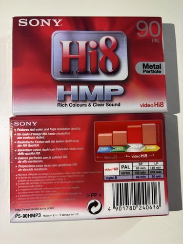 Sony video tape hi8 hmp - 90, pal