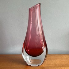 Vintage Red / Pink Cased Glass