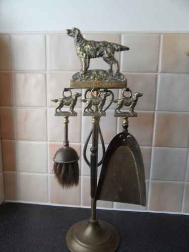Vintage brass companion set - brass,