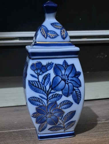 Porcelain blue white gold - porcelain, &