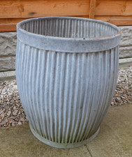 Vintage Galvanised Dolly / Peggy Tub 'The Mars Tub'  Planter /Christmas Tree Pot