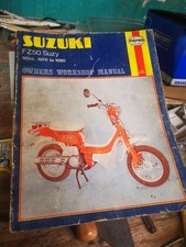 SUZUKI FZ50 SUZY,HAYNES OWNERS WORKSHOP MANUAL 1978-1980