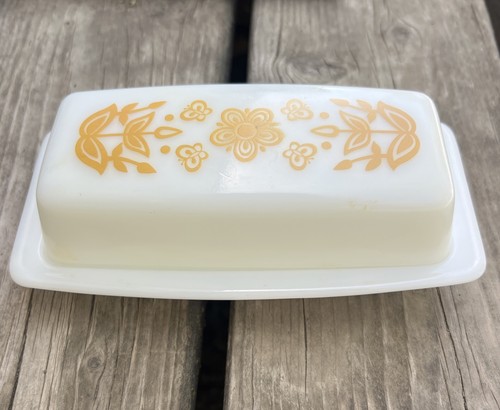 Vintage pyrex butterfly gold - vintage,