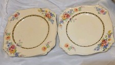 Vintage Elegance: Royal Winton Grimwades Square Plates X2 Collectable Plates