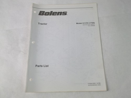 Bolens 5117h lawn tractor - 5117h,