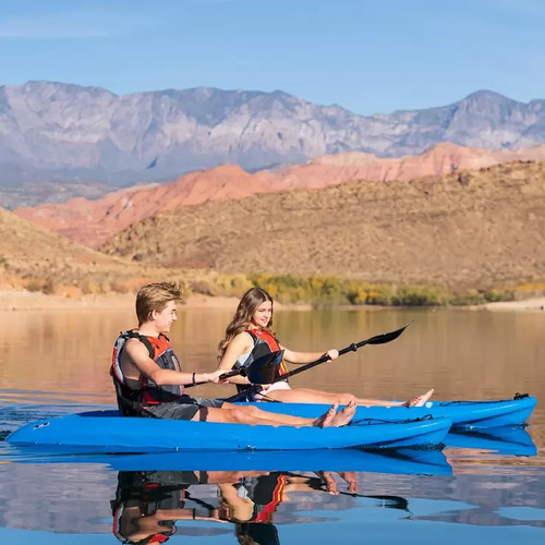 Person sit kayak outdoor - person,