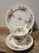 3 pieces Porcelain Coffee Set Royal Albert Moss Rose Tea Set, More There