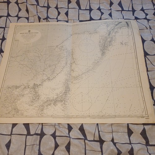 Vintage 1948 admiralty chart - 1948,
