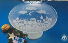 Round Glass Christmas Cake
