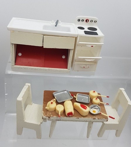 Vintage miniature dolls house - vintage,