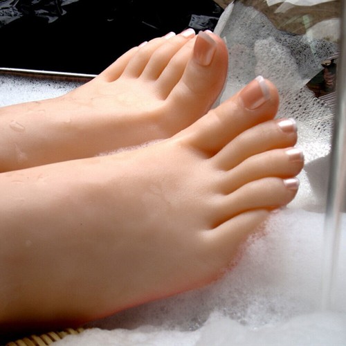 Female lifelike silicone feet - silicone,