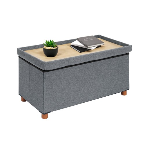 Storage ottoman with tray - storage,