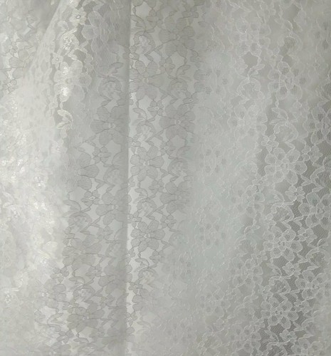 White sheer mesh floral - white,