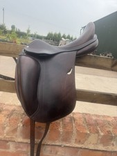 17" +1 Equipe Emporio Dressage Saddle - BROWN