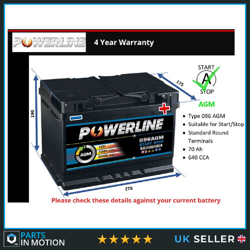 Agm car battery 096agm - car,