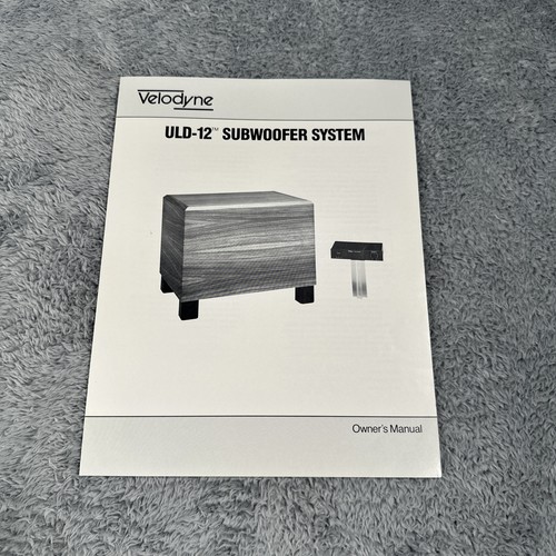 Velodyne uld subwoofer - velodyne, uld-12