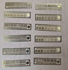 12 x ETCHED BRASS DRAIN COVERS