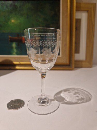 Mid century vintage etched - mid,