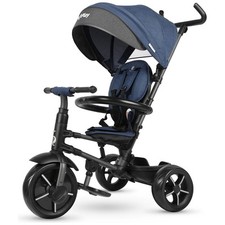 Rito Star 3-in-1 Folding Trike with Reclining Seat and Parent Handle – Blue
