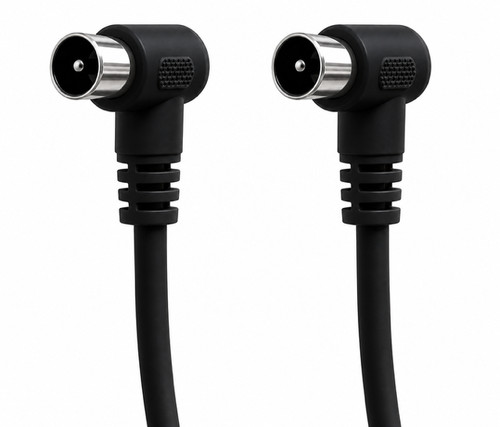 Black male coax plug - coax,