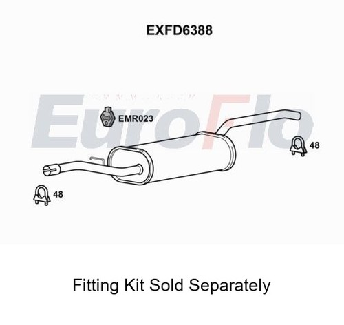 Rear muffler silencer insert - silencer,