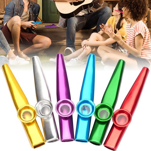 6pcs set metal - metal, kazoo