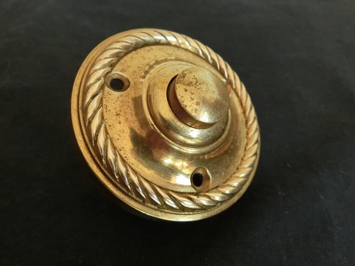 Brass push button - button, door