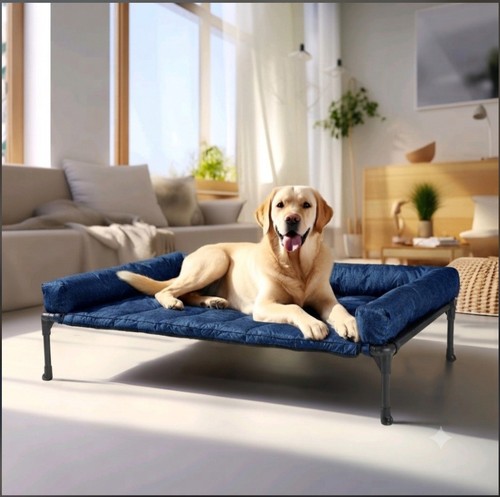 Veehoo raised dog bed - dog, large