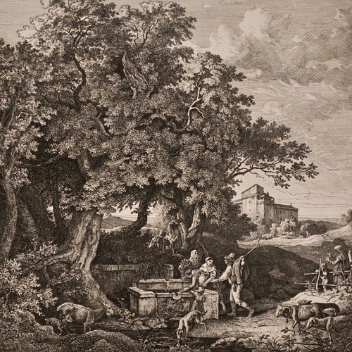 Adrian ludwig richter fountain - richter,