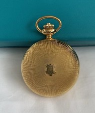 Jean Pierre Quartz Gold-Plated Pocket Watch Half Hunter Very Good Condition