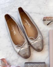 Chanel Ballet Flat Shoes 100%