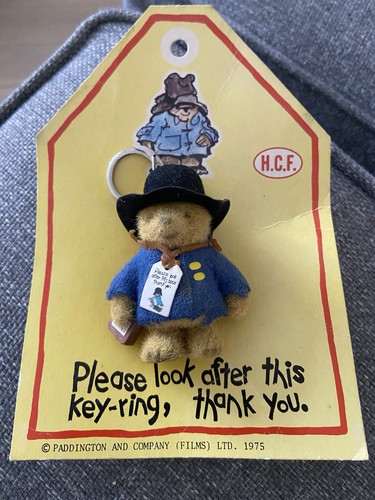 Paddington bear keyring 1975 - paddington,