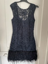  Lipsy VIP Navy Blue Waxed