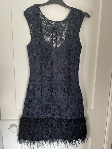 Lipsy vip navy blue waxed - navy,