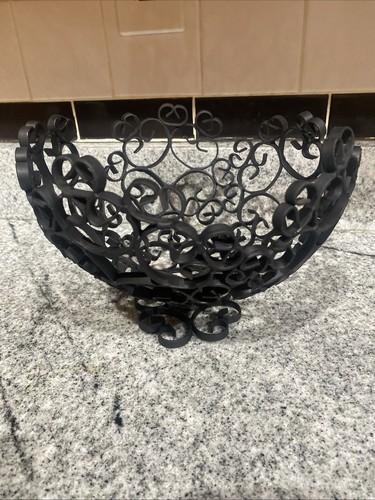 Vintage wrought iron scroll - wrought,