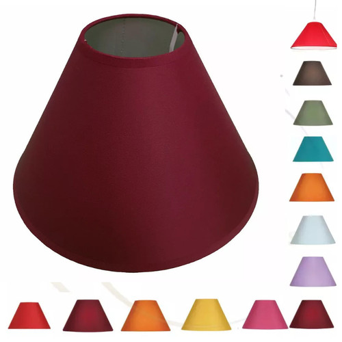 Cotton fabric coolie lampshade - cotton,