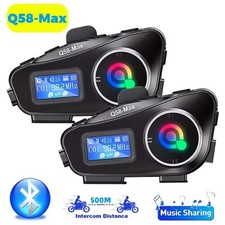 2Pcs Motorcycle Intercom