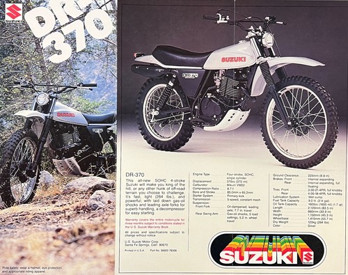 1978 suzuki dr370 sp370 - 1978,