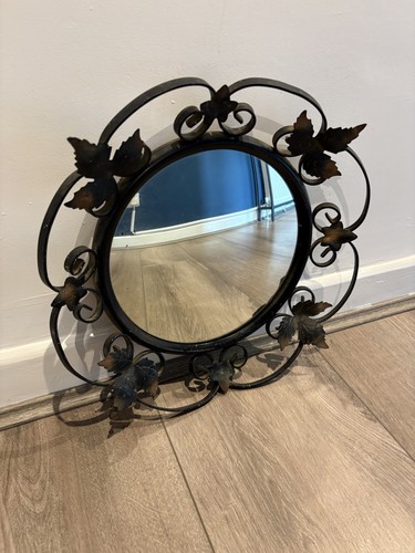 Vintage wrought iron scroll - iron,